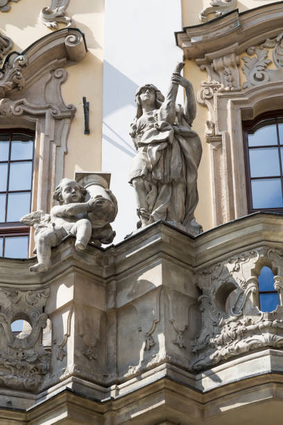 istock Sculptures on the facade of the University 1201507185