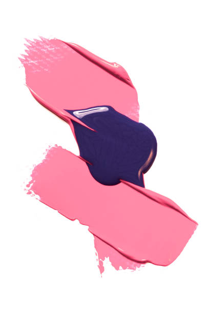 istock A trace of red lipstick on a white background. 1201510871