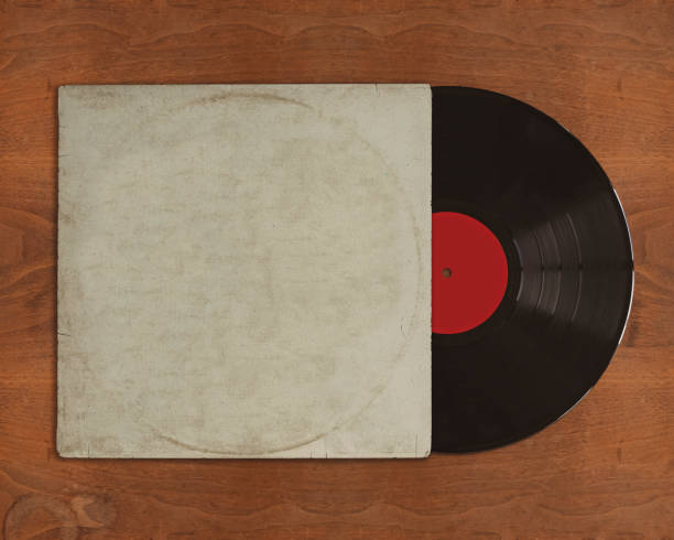 istock Vinyl record with cover 1201513952