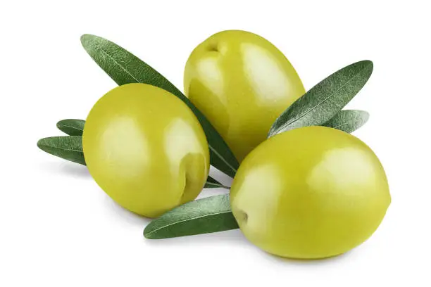 Photo of Olives on white