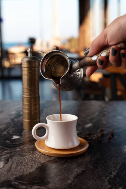 istock fresh and delicious Turkish coffee presentation 1201517243