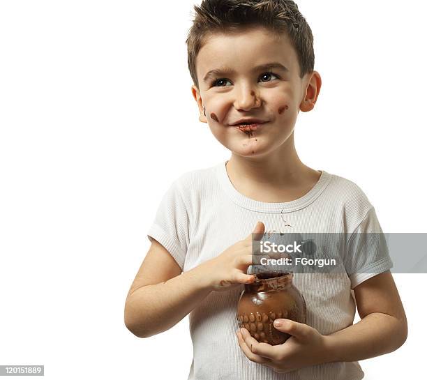 Schokoladeglück Stockfoto und mehr Bilder von Kind - Kind, Schokolade, Essen - Mund benutzen