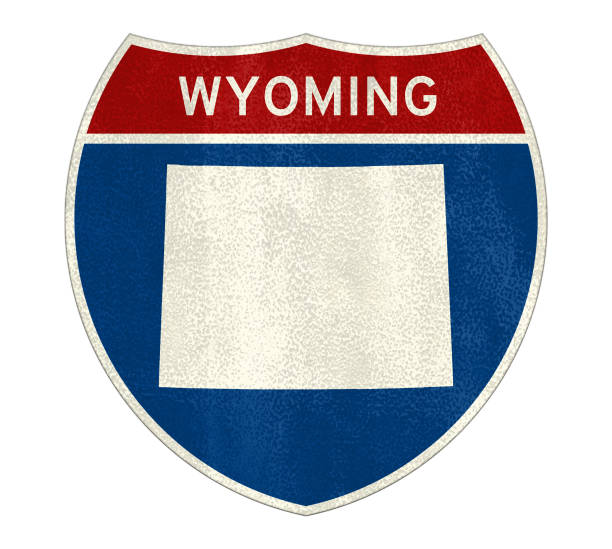 istock Wyoming State Interstate road sign 1201525746
