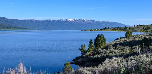 istock Panoramic View of a Summer Mountain Lake 1201527514