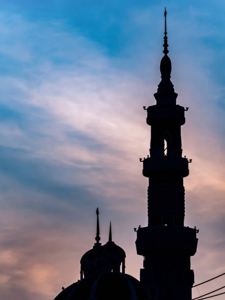istock The mosque in the morning , Twilight time . 1201527837