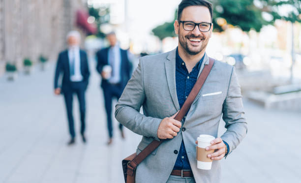 istock Cheerful businessman outdoor 1201531428