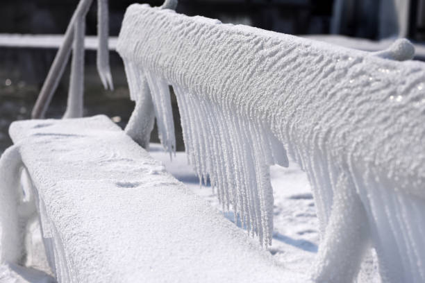 istock Iced objects on the shore of Lake Attersee (Austria) 1201534756