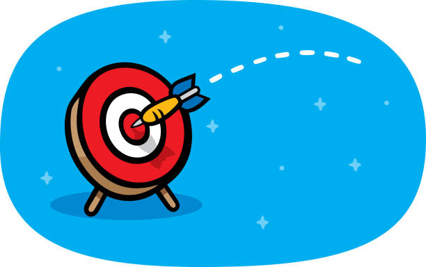 Bulls Eye Dart Doodle Stock Illustration - Download Image Now - Dart, Darts,  Cartoon - iStock