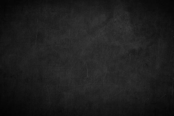blank front real black chalkboard background texture in college concept for back to school kid wallpaper for create white chalk text draw graphic. töm gamla bakre väggen utbildning svarta tavlan. - svart färg bildbanksfoton och bilder