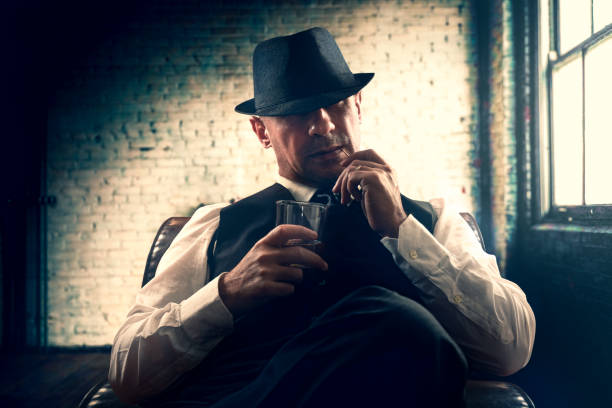 vintage italian mafia gangster in 1930s