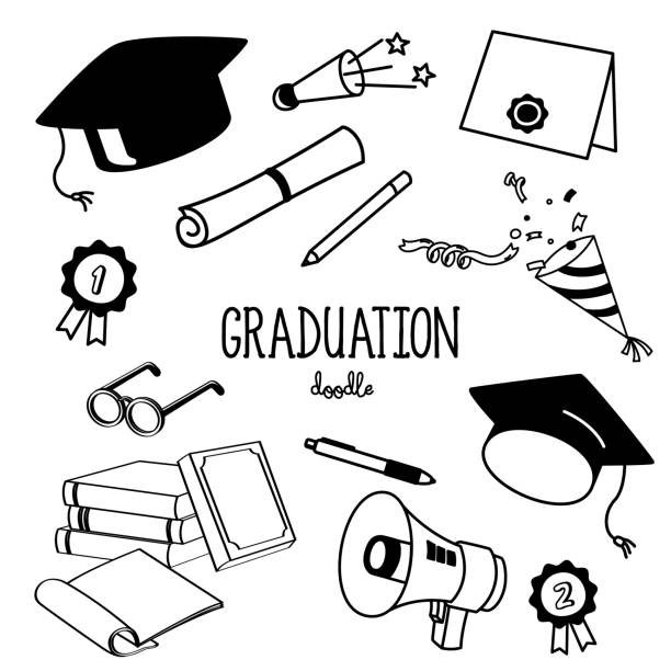 Grad Scroll Simple Drawing Graduation Scroll Drawing Illustrations, Royalty-Free Vector Graphics ...
