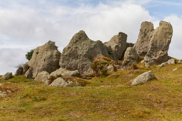 istock Unusual rock formations near Hobbiton 1201560632
