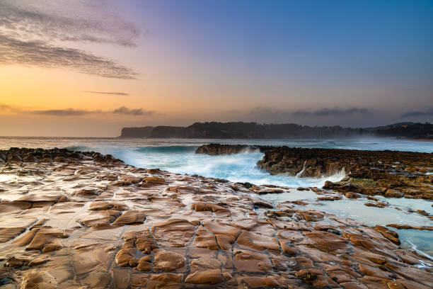 istock Coastal Sunrise Seascape from Rock Platform 1201561291