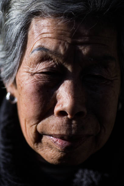 istock Close-up of a senior woman's face 1201569561