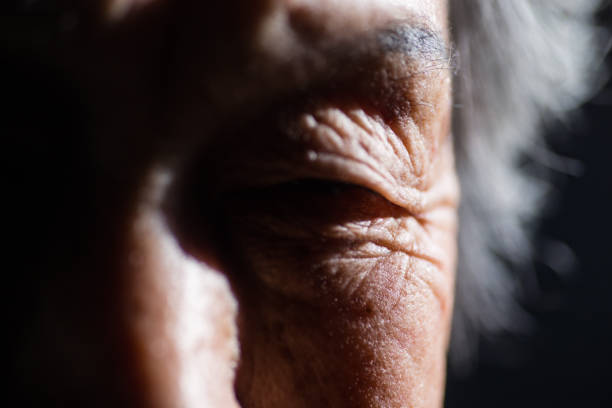 istock Close-up of a senior woman's eyes 1201569632