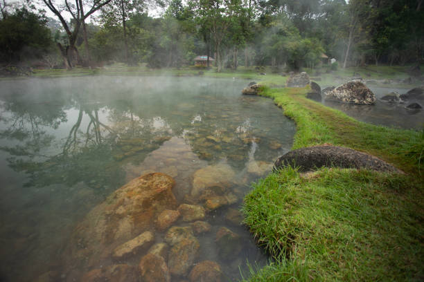 istock Hot spring, Lampang Province, Thailand. 1201576963