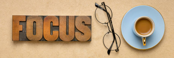 istock focus word abstract in wood type 1201578655