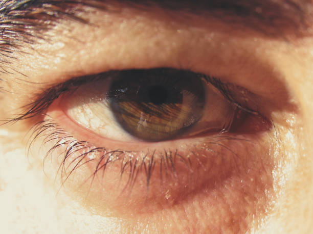 istock Close view of a man’s eye 1201586331