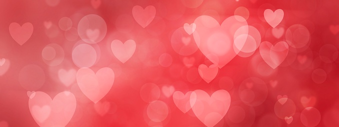 redcolored romantic heart shaped background for valentines day.