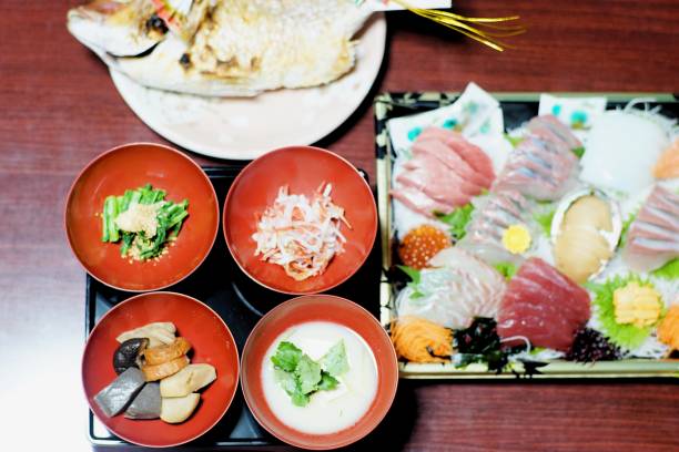 istock Japanese traditional baby celebration Okuizome 1201592308