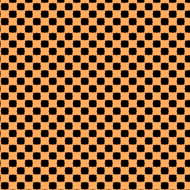 orange and black polka-dots pattern for background and copy space.