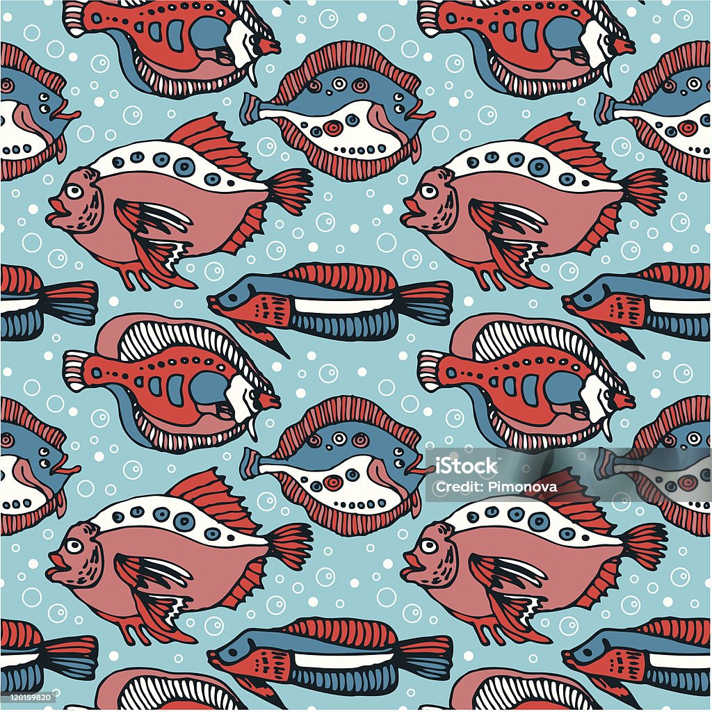 Nature Fish Patterns Fish Pattern Stock Illustration - Download Image Now - Animal, Animal ...