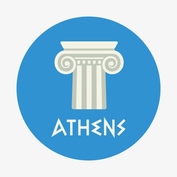 stockillustraties, clipart, cartoons en iconen met vectorpictogram athene - athens