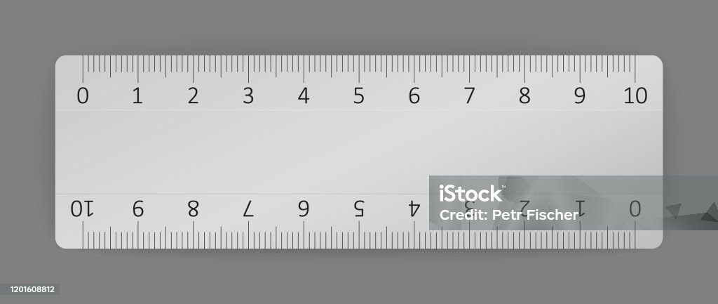 Metal Ruler End Vector Vector Metal Ruler Stock Illustration - Download Image Now - At The ...