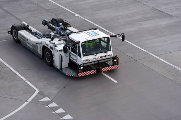 Pushback In Aircraft Pushback Tractor In The Airport Stock Photos, Pictures & Royalty-Free ...