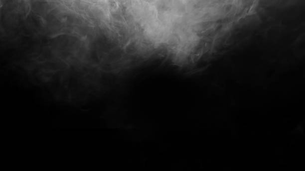 灰色のソモケ写真オーバーレイ、霧の写真のオーバーレイ - smoke condensation fumes isolated ストックフォトと画像