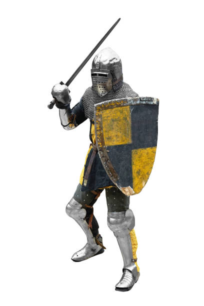 istock Portrait of a medieval knight in armor 1201618136