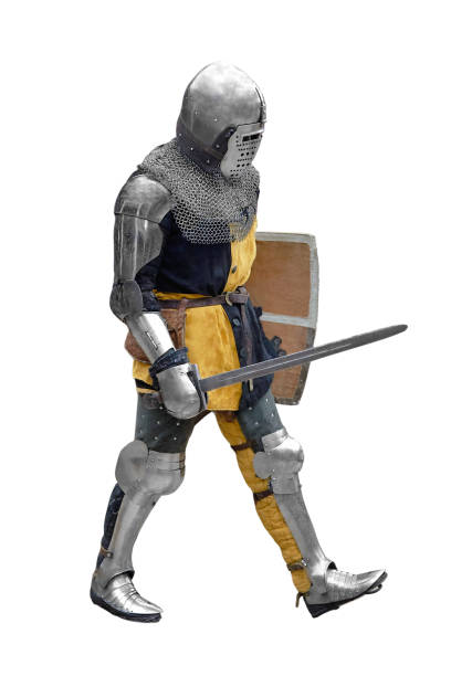 istock Portrait of a medieval knight in armor 1201618146