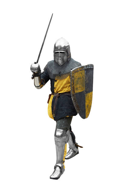 istock Portrait of a medieval knight in armor 1201618148