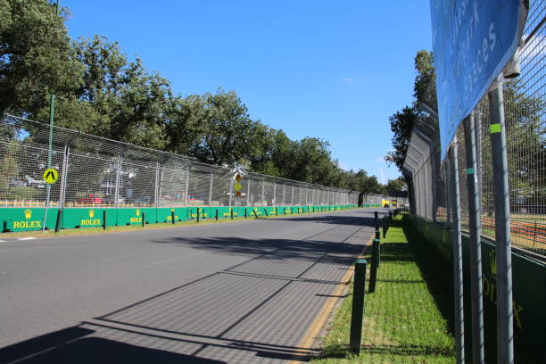 albert park melbourne - grand prix rennen stock-fotos und bilder