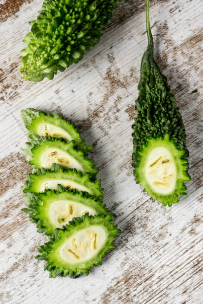 istock slices of raw karela on a table 1201618806