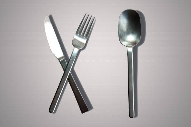 istock Cutlery Table fork and knife and Soup spoon 1201622953