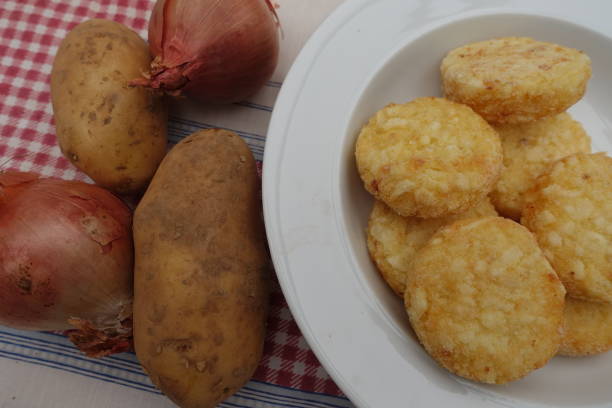istock Potato and onion croquettes  Fried food 1201622984