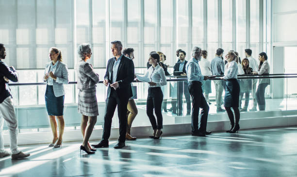 Business people at a conference event