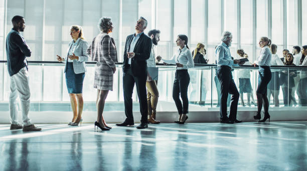 istock Business people at a conference event 1201625573