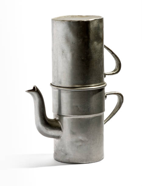 istock Close-Up Of Coffee Pot Over White Background 1201629126