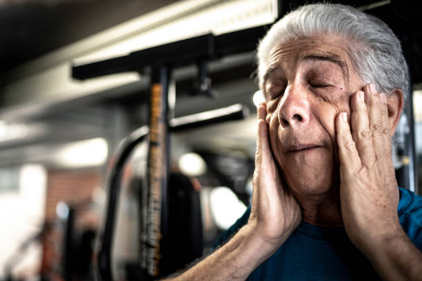 istock Senior man feeling bad at the gym 1201632830