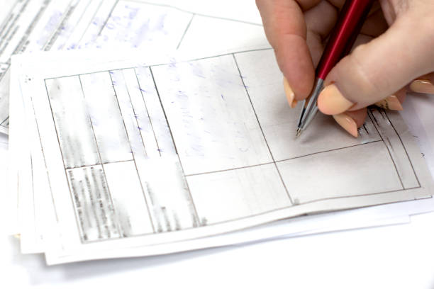 istock pharmacist writes pen in recipe on white table 1201636531
