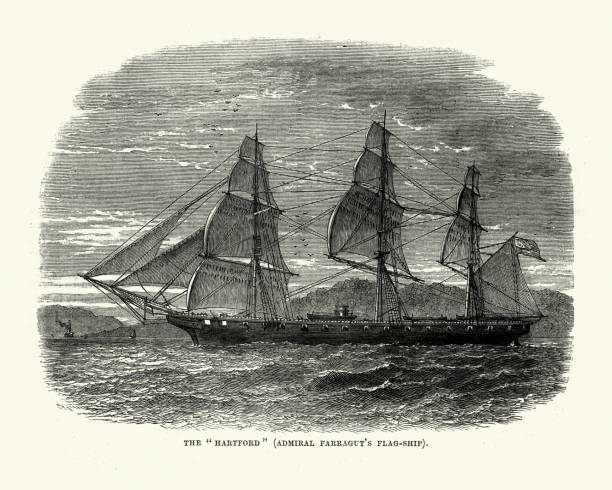 istock US Navy, USS Hartford (1858) flagship of David G. Farragut 1201642171