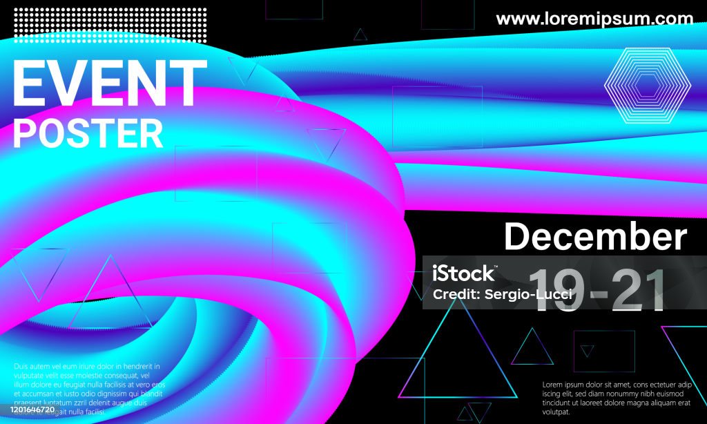 Event Coverage Background Event Poster Party Background Fluid Flowvector Stock Illustration ...