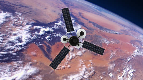 istock Spy Satellite orbiting Earth. NASA Public Domain Imagery 1201650213