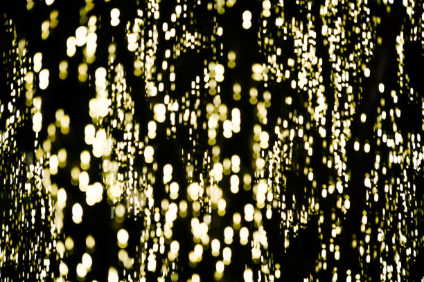 istock Abstract background of yellow lights 1201650524