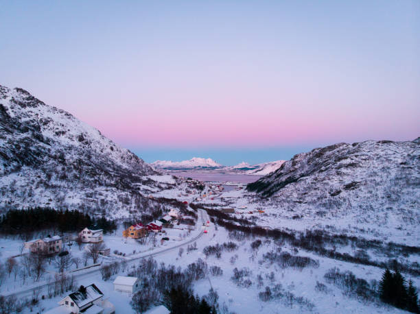 valley close to Napp in west norwegian fjords