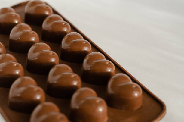 Chocolate and nuts heart.