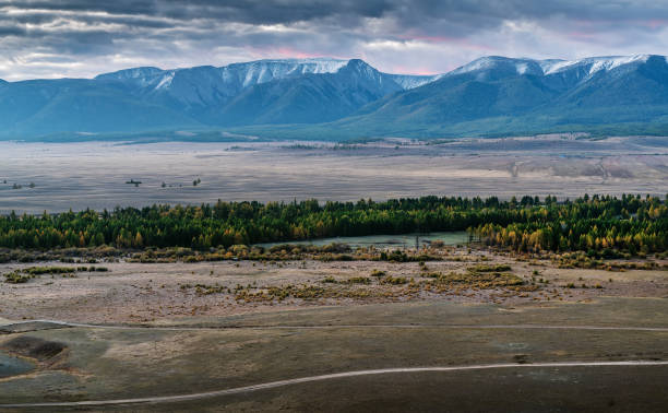 istock Morning in the Kurai steppe 1201659904
