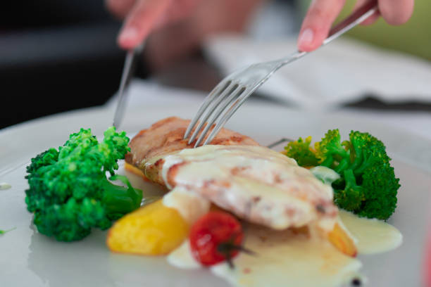 istock Plate of grilled chicken with vegetables 1201660547